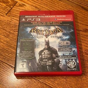 3/$20 Batman: Arkham Asylum PS3 Video Game PlayStation 3